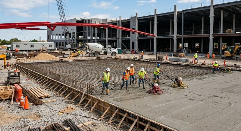 Commercial Slab Installation in Jupiter, FL
